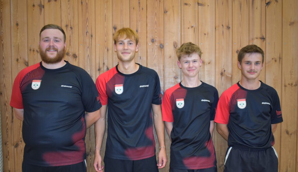 2. Mannschaft von links: Paul Randler, Roan Ossa, Maximilian Schöffel, Johannes Obermüller, nicht abgebildet: Korbinian Götz