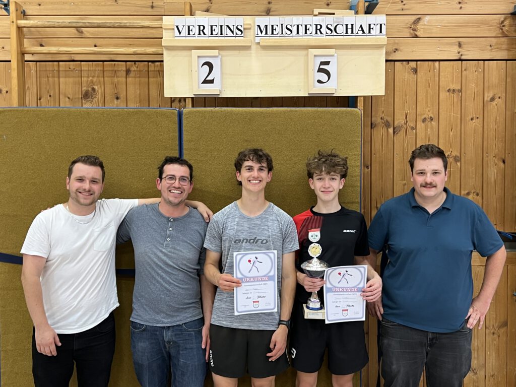 von links: Johannes Heide, Michael Huber, Marinus Huber, Thomas Schöffel, Moritz Heide